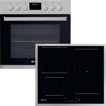 Bauknecht HEKO F300 - Set bestehend aus Einbauherd HIS3 EI8V2 IN und Induktionskochfeld BU 1760C FT, 60 cm
